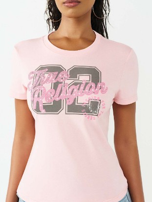 CRYSTAL HORSESHOE CREWNECK TEE
