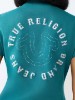 IRIDESCENT LOGO CREWNECK TEE
