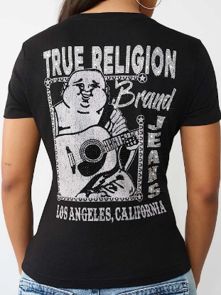 CRYSTAL BUDDHA V-NECK TEE