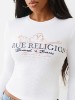 BUDDHA RIBBED LONG SLEEVE  BABY TEE
