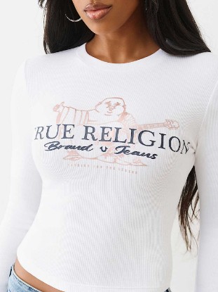 BUDDHA RIBBED LONG SLEEVE  BABY TEE
