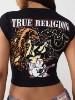 TIGER LOGO NOTCH TEE