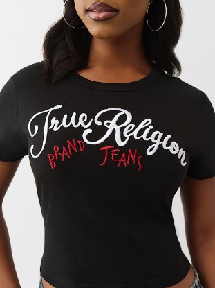 EMBROIDERED LOGO BABY TEE