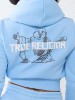 BUDDHA SHRUNKEN ZIP HOODIE