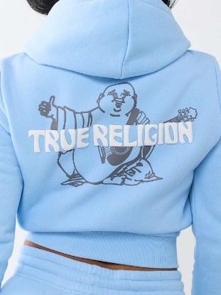 BUDDHA SHRUNKEN ZIP HOODIE