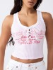 LACE-UP RACERBACK TANK TOP