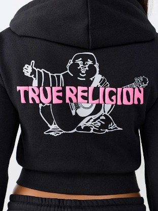 BUDDHA SHRUNKEN ZIP HOODIE