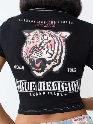 CRYSTAL TIGER RELAXED SHRUNKEN TEE