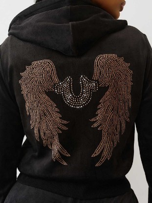 WING VELOUR ZIP HOODIE