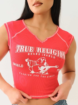 RIBBED WORLD TOUR NOTCH BABY TEE