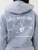 VINTAGE WASH V NOTCH HOODIE