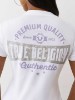 GLITTER LOGO V NECK TEE