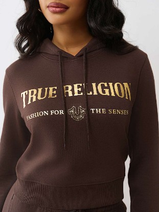 TRUE RELIGION METALLIC HOODIE