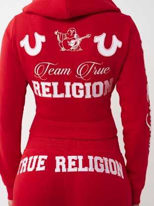 EMBROIDERED SHRUNKEN ZIP HOODIE