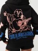 PUFF-PRINT BOYFRIEND ZIP HOODIE