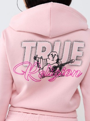 BUDDHA SHRUNKEN ZIP HOODIE