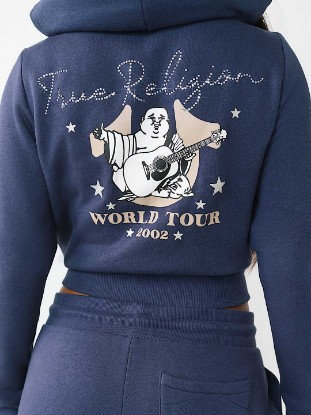 WORLD TOUR SHRUNKEN ZIP HOODIE