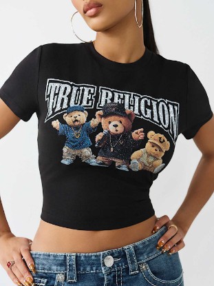 TEDDY BEAR CREWNECK BABY TEE