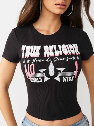 WESTERN LOGO RIBBED BABY TEE