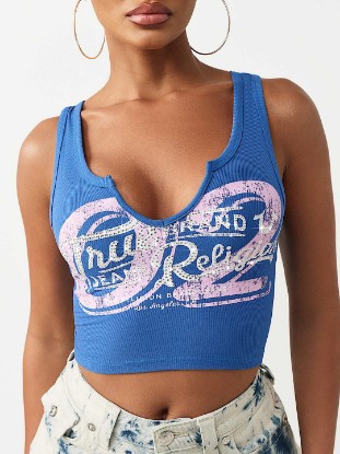 RIBBED NOTCH TANK TOP