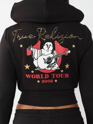 WORLD TOUR SHRUNKEN ZIP HOODIE