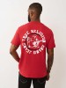 FLOCKED LOGO TEE
