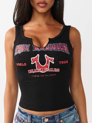 HERITAGE WORLD TOUR NOTCH RIBBED TANK