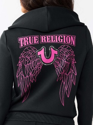 CRYSTAL WING ZIP HOODIE