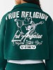 SPORTY CRYSTAL HALF-ZIP PULLOVER SWEATSHIRT