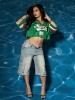 BOBBI CRYSTAL CARGO FLAP BAGGY JORT