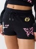 DOODLE MID RISE LOUNGE FLEECE SHORT