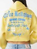 BUBBLE HEM PULLOVER HOODIE