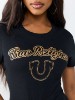 GLITTER RELAXED SHRUNKEN TEE