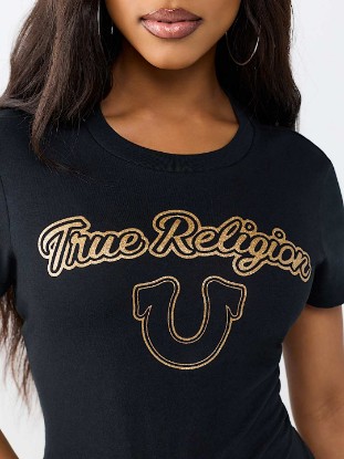 GLITTER RELAXED SHRUNKEN TEE