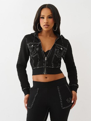 BIG T SHRUNKEN ZIP HOODIE