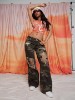 BOBBI MID RISE DISTRESSED CAMO BAGGY JEAN