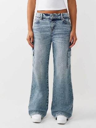 BOBBI MID RISE BAGGY CARGO JEAN