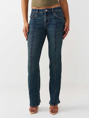 BECCA MID RISE FRONT SEAMS BOOTCUT JEAN