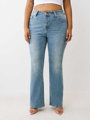 PLUS BECCA MID RISE BIG T BOOTCUT JEAN