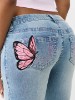 BECCA MID RISE BUTTERFLY BOOTCUT JEAN