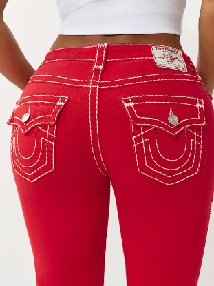 BECCA MID RISE SUPER T FLAP BOOTCUT JEAN