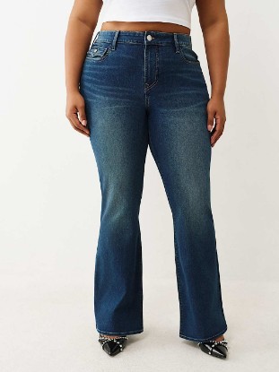 PLUS BECCA MID RISE FLAP BOOTCUT JEAN