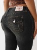 BECCA MID RISE BIG T BOOTCUT JEAN