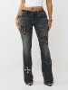 BECCA MID RISE APPLIQUÉ  BOOTCUT JEAN
