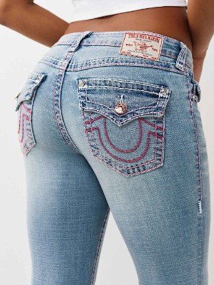 BECCA MID RISE SUPER T FLAP BOOTCUT JEAN
