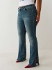 PLUS BECCA MID RISE SIDE SLIT HEM BOOTCUT JEAN