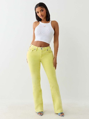 BECCA MID RISE BIG T BOOTCUT JEAN