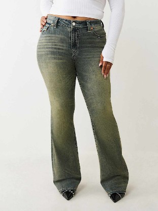 PLUS BECCA MID RISE BIG T BOOTCUT JEAN