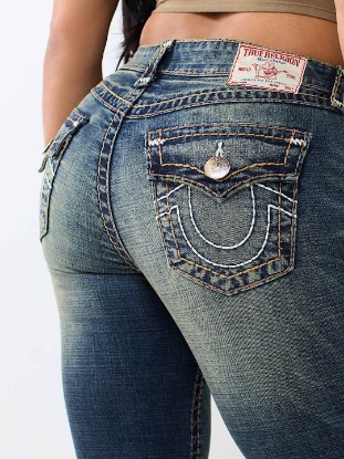 BECCA MID RISE SUPER T BOOTCUT FLAP JEAN