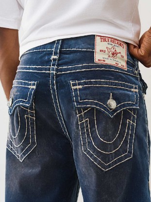 VINNY BLUE VELVET SUPER T ULTRA BAGGY JEAN 34"